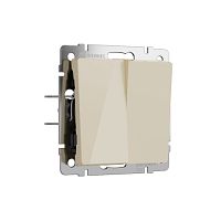 Веркель Выключатель 2-кл (айвори акрил) W1120043