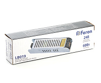 Драйвер BSPS 24V  60W 2,5A IP20 (2г. гар.) LB019 Feron