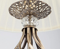 Настольная лампа с абажуром 01002/1 античная бронза