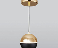 Подвесной LED светильник DLS023 9W черный/золото сн/пр