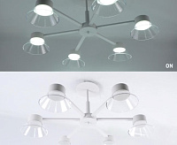 Люстра "LATEA" 6xGX53 R-750x330-WHITE/CLEAR -220-IP20