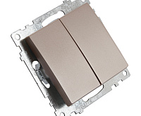 Катрин Выключатель 2-кл шампань GLS10-7104-02