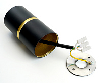 Светильник потолочный MR16 GU10 35W 230V черный/золото ML186