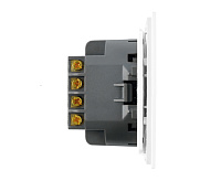 Мия Переключатель перекрестный 2-кл, белая магнолия, RSW10-3111-01