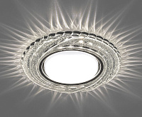 Светильник с подсветкой GX53 CD4037 15W 4000К прозрачный хром сн/пр