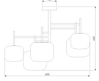 Люстра 70128/5 хром