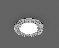 Светильник с подсветкой GX53 CD4027 15W 4000К прозрачный хром