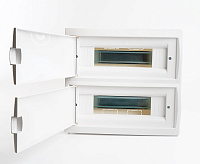 Бокс встраиваемый 24 модуля IP20, непрозрачная белая дверца, Stekker