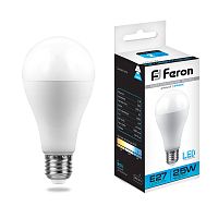 Лампа светодиодная 25W E27 6400K LB-100 шар (Feron)
