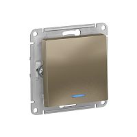 AtlasDesign Шампань Выключатель 1-кл с подсветкой ATN000513