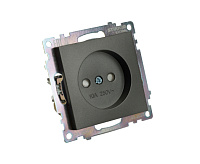 Катрин Розетка 1-ая б/з графит GLS10-7109-06