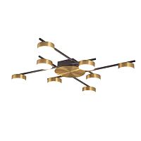 Люстра светодиодная X1000A-DWS-8 BLACK+BRASS 