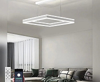 Люстра светодиодная "STELLA" 100W S-APP-500x500x1200-WHITE/WHITE-220-IP20