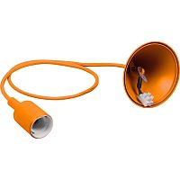 Патрон для ламп со шнуром 1м E27 оранжевый LH127 сн/пр