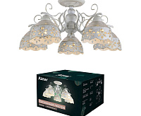 Люстра потолочная RAVENNA белый с патиной REV Ritter 52513 4