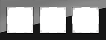Веркель Рамка на 3 поста (черный/стекло) WL01-Frame-03