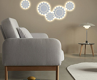 Бра MRL 1100 Gear L LED белый