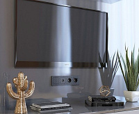 Веркель Розетка TV (черный матовый) W1283008 Hammer