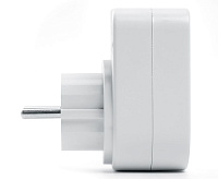 Сетевой разветвитель на два выхода с заземл. контактом 250V 16A и двумя USB вых. белый ADP16-24-20 