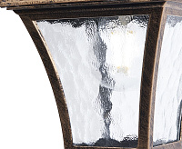 Светильник садово-парковый  60W 230V E27 черное золото на стену вниз PL612