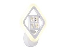 Бра FA284 WH 15W белый с хрусталем сн/пр
