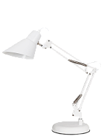 Настольная лампа HT-702W, белый/ никель, металлический