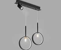 Подвесной LED светильник 90249/3 черный с ПДУ