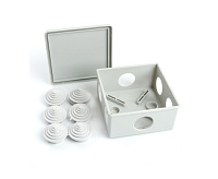 Коробка распределительная (85х85х40) IP44 светло-серая EBX10-34-44