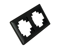 Катрин Рамка 2-ая пластик черный PFR00-7002-05