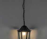Светильник садово-парковый  60W E27 черный, на цепочке 6105