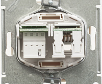 GLOSSA Розетка тел+комп RJ11+RJ45 беж GSL000285