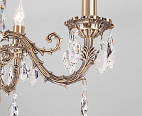 Люстра металл 10102/5 античная бронза/прозрачный  хрусталь
