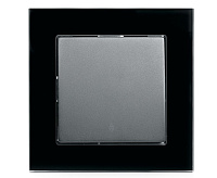 Катрин Переключатель 1-кл в сборе черный GLS10-7005-05 сн/пр