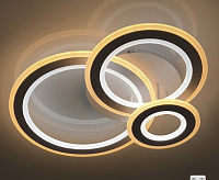 Люстра светодиодная "TRIPLEX ROUND" 108W R-700/600-WHITE/WHITE-220V-IP44