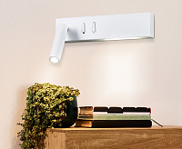 Бра FW285 SWH LED 4200K 3W+3W  белый песок с выкл.