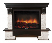 Портал Pietra 26/30S камень белый шпон темный дуб