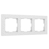 Веркель Рамка на 3 поста (белый) Hammer W0032401