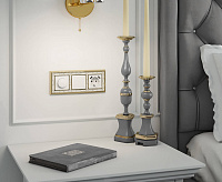 Веркель Розетка 1-ая с/з с шторками и USBх2 (белый) WL01-SKGS-USBх2-IP20 / W1171501