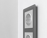 Веркель Рамка на 3 поста (графит Acrylic) W0032704