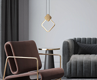 Подвесной светильник 50216/1 бронза сн/пр