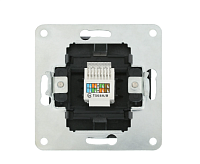 LK80 Розетка компьютерная RJ-45 серебристый металлик 846103-1