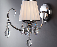Бра 10021/1 хром/прозрачный хрусталь сн/пр