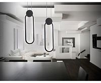 Подвесной светильник FL5262 12W 4200K BK черный