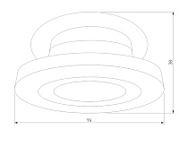 Светильник встраиваемый 25084 6W 4200K белый