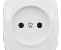 Розетка 1-местная 10А без заземления EKF EGR10-022-10