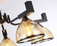 Люстра TR9099/5 BK/GD/TI 40W черный/золото/янтарь E27