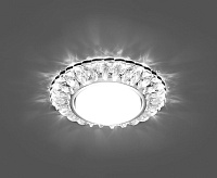 Светильник с подсветкой GX53 CD4026 15W 4000К прозрачный хром сн/пр