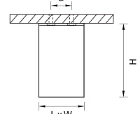 Светильник потолочный RULLO цоколь GU10 50W 220V черный 216337