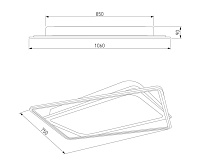 Потолочный светильник 90157/2 белый