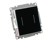 Катрин Выключатель 2-кл сенсорный 250В 5A черный GLS2-7204-05